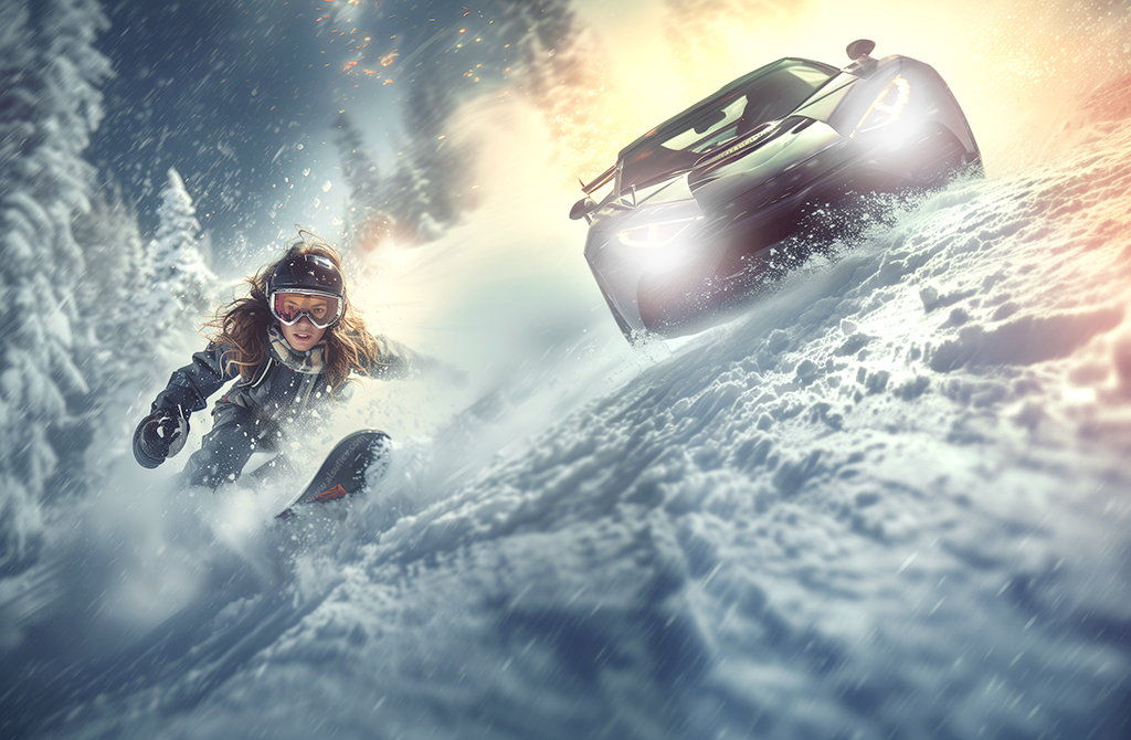 snowboarding-car oleomac